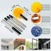 Cepillo de limpieza para quitar el polvo tipo telaraña de cerdas suaves, fácil de limpiar, extensible, adecuado para esquinas de paredes y techos, eliminación de polvo, herramienta multifuncional para uso interior y exterior