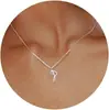 Nuevo Collar de Acero Inoxidable 2024 para Mujer con 26 Colgantes de Letras Inglesas, Joyería de Cuello Simple y Personalizada