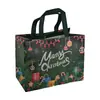 Bolsa de Natal Não Tecida Spot 2025 Personalizada Laminada Grande Sacola de Compras Sacola de Embalagem Sacola de Presente Atacado