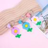 Novo Estilo Personalizado Estilo Ins Hyun-Hyun Flor Fofa Pingente de Flor Chaveiro para Bolsa de Estudante Joia Pingente Coração de Menina