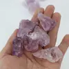 Luz natural roxo cristal pedra bruta venda por atacado mar leste lã de cristal aromaterapia fragrância de pedra decorações de pedra