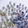 [Nube fría] Pintura de tinta dorada teñida de 10 mm con grietas de hielo, cuentas redondas sueltas, material de joyería para pulseras y collares de cuentas.