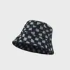 Novo chapéu feminino xadrez, chapéu pescador jeans, adequado para todas as estações, estilo japonês, versátil, faz o rosto parecer menor, chapéu bucket com proteção facial para atividades ao ar livre