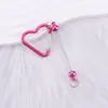 Nuevo Mosquetón con Forma de Corazón Creativo DIY Varilla de Calabaza con Cuentas Mosquetón Colgante Metálico para Mochila de Exterior En Stock