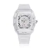 Popular Reloj de Hombre No Automático de Comercio Exterior Hueco Estudiante Simple Moda Pareja Hombres y Mujeres Transparente Reloj de Cuarzo