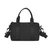 Nova Bolsa Feminina de Tecido de Nylon para Outono e Inverno Bolsa Quadrada Pequena Casual Fashionável Bolsa de Ombro Transversal Simples de Cor Sólida Grande Capacidade
