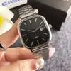 Relógio Quadrado Retro Feminino Versátil com Calendário, Alto Valor Estético, Relógio de Quartzo, Relógio Retro Estilo Ins Nicho