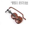 Miniatura Mundo Violín Instrumento Musical Crema Pegamento Gota Pegamento Funda de Teléfono Móvil DIY Accesorios de Joyería Modelo de Escena