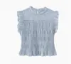 El producto más vendido de ZA en el extranjero para la primavera de 2026 es un nuevo top de panal a cuadros de estilo casual cómodo retro francés con cuello redondo.