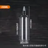Botella de Plástico Transparente para Gel 250ml Champú Gel de Ducha Tinta Líquida para Pintar Botella de Ajuste de Gel