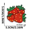 Patch de Bordado de Morango Desenho Animado Patch de Leite de Fruta Bordado Fofo para Roupa Infantil Decoração de Bolsa de Brinquedo Patch Termocolante