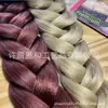 Peruca de Dreadlock Africano 165g Fibra Sintética Tranças Grandes 82 Polegadas Jumbo Outre Trança de Cabelo