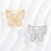 Broche de Mariposa Hueca con Circonita Microincrustada Pin Versátil y Elegante Estilo Insecto para Prevenir Exposición, Accesorio de Ropa