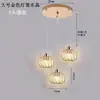 Nuevo candelabro para comedor, diseño de tres cabezas, mesa de comedor simple, estilo popular, lámpara de noche para dormitorio, lámpara creativa para barra de bar, arte de madera y hierro