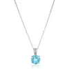 Collar Redondo Nuevo Transfronterizo Europeo y Americano Colgante de Piedra Natal Joyería Simple y de Moda para Cumpleaños de Amigos