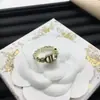 Anillo Ajustable Dior/Dior Best-Seller Transfronterizo Letra Cd para Mujer, Anillo Abierto de Latón Vintage Abeja Lujo Ligero Europeo y Americano