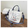 Bolsa de lona japonesa fofa feminina Crossbody ins Soft Girl Student Handbag 2022 Nova bolsa de ombro de grande capacidade