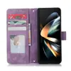 Adequado para Comércio Exterior, Porta-Canetas com Slot para Cartão de Alta Qualidade para Samsung Zfold6/7, Capa Dobrável de Negócios com Toque de Pele para Zfold3/4/5