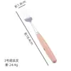 Fabricante Mango de Madera Cubiertos de Acero Inoxidable Madera Maciza Japonesa Cuchara Espesa Tenedor Palillos Cuchara para Helado Batidor Mini para el Hogar