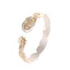 El carácter pie de plata plata 9999 moda calco zorro de nueve colas dorado pulsera de flor de cerezo damas nicho todo-partido pulsera abierta