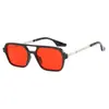 Nuevas Gafas de Sol Estilo Hot Girl Americano Dulce-Cool con Doble Puente Hueco, Gafas de Sol Estilo Aviador con Protección UV para Hombre
