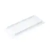 Gabinete Rectangular Blanco Lacado Malla Transpirable Aleación de Aluminio Puerta de Gabinete de Gas Malla Transpirable Ventilación Rejilla de Disipación de Calor Malla