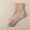 Meias Zhuji meias masculinas outono e inverno escovadas espessadas meia-calça alta meias esportivas atacado cor sólida meias de algodão meias de toalha para badminton
