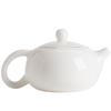 Dehua carneiro gordura jade porcelana branca bule de chá doméstico simples de grande capacidade bule com filtro de chá fazendo ferramenta Xi Shi pot