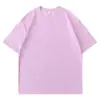 Camiseta Masculina de Algodão Penteado com Manga Curta 180g Gola Redonda Camiseta Lisa de Algodão Camiseta Básica Casual Masculina de Manga Curta