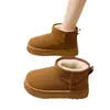 Botas de Invierno para Mujer al por Mayor Plataforma Suela Gruesa Botas de Nieve 2024 Nuevas Impermeables Cortas Engrosadas Cálidas Zapatos de Algodón para Mujer