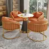 Venta directa de fábrica: recepción de hotel y conjuntos de mesa y sillas para reuniones, sillas de comedor para uso doméstico, sillas de hotel de alta gama, sillas tipo sofá para mahjong