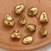 Aço Inoxidável Banhado a Ouro 18K Irregular Forma Especial Perfurado Contas DIY Pulseira Colar Brincos Acessórios de Joias Atacado