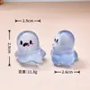 Decoración Luminous Ghost Linda para Halloween, Llavero Colgante DIY, Adornos de Escritorio Hechos a Mano