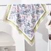 Bufanda de Seda para Mujer Elegante y de Alta Calidad, Bufanda Cuadrada Grande de 90 cm, Chal Versátil, Bufanda Nueva para Primavera y Otoño para Combinar con Camisas