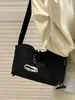 Bolsa Ins Coreana para Estudante Universitário Feminina Nova Tendência 2025 Moda Bolsa Transversal Feminina Nicho Versátil Bolsa de Ombro Feminina