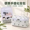 Bolsa de Tocador Portátil Estampada Estilo Coreano, Bolsa de Maquillaje de Gran Capacidad con Múltiples Compartimentos, Bolsa de Almacenamiento para Cuidado de la Piel de Viaje Fábrica