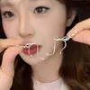 Pendientes Colgantes de Flor de Diamante Incrustado con Aguja de Plata y Borla, Pendientes de Moda, Dulces y Versátiles, Lujo Accesible y Pendientes de Gama Alta para Mujer