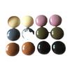 Color Sólido Color Geométrico Redondo Media Píldora Parche de Resina Accesorios diy Aretes Hechos a Mano Aretes Aretes Material Lote