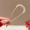 Peine de Cuatro Dientes Pasador para Personas Perezosas, Pasador en Forma de U para Mujeres, Pinza para el Cabello Estilo Nuevo 2025, Peine para el Cabello, Accesorio para Moño