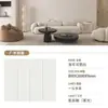 Laje de Rocha de Guangdong 800X2600X9mm Esmaltada na Superfície Luz Suave Microcimento Parede de Fundo Painel de Parede Liso Cor Sólida Aveludado