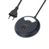 Regleta Cargador Nueva Pd Transfronteriza con Botón Luminoso Doble C+2Usb Múltiples Puertos Inteligente Multifunción