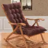 Cojín para Silla Lounge de Invierno Cojín para Mecedora Cojín Engrosado para Silla de Ratán Bambú Cojín para Silla de Ocio Cojín para Silla Plegable Correa Fija
