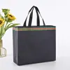 Bolsa de compras não tecida colorida, bolsa de presente publicitária, bolsa de mão tridimensional de alta frequência ultrassônica em estoque, logotipo impresso