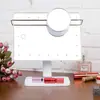 Espejo de Escritorio Cuadrado de una Cara con Luces, Espejo de Maquillaje, Espejo LED con 20 Luces, Espejo de Tocador con Luces, Espejo Luminoso de Venta Caliente Transfronteriza