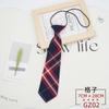 Corbata JK para Mujer Estilo Coreano Estilo Japonés Estilo Universitario Cuadros Nudo Perezoso Sin Nudo Corbata de Lazo Lazo Nudo Accesorios de Uniforme Escolar para Estudiante Moderno