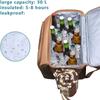 Cesta de piquenique de comércio exterior transfronteiriça multi-funcional para piquenique ao ar livre bolsa térmica para piquenique bolsa de gelo de ombro conveniente multi-funcional grande
