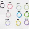 Fivela de Porta Colorida com Gotejamento de Tinta e Argola de Mola, Fivela de Argola de Fio de Aço, Várias Cores, Pingente, Acessórios para Material de Chaveiro Artesanal