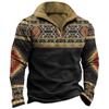 Camisa polo masculina de manga comprida com estampa digital 3D transfronteiriça europeia e americana, moda casual, outono e inverno 2023