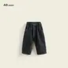 Jeans Estilo Coreano para Niños, Modelos de Primavera y Otoño, Pantalones para Niños y Niñas con Bordado de Letras, Denim Harem, Pantalones Largos Sueltos y Versátiles para Bebés