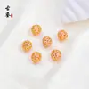 Cuentas de Esmalte Cloisonné de 8 mm, Cuentas de Cobre con Patrón Tradicional de Nube Azul Quemado, Accesorios para Pulseras DIY, Cuentas Espaciadoras, Cuentas Sueltas